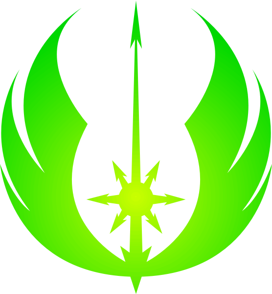 Diskordisches Jedi-Emblem in meinem Versuch von &quot;Neongrün&quot;