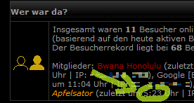 Apfelsator war um 5:23 Uhr online?