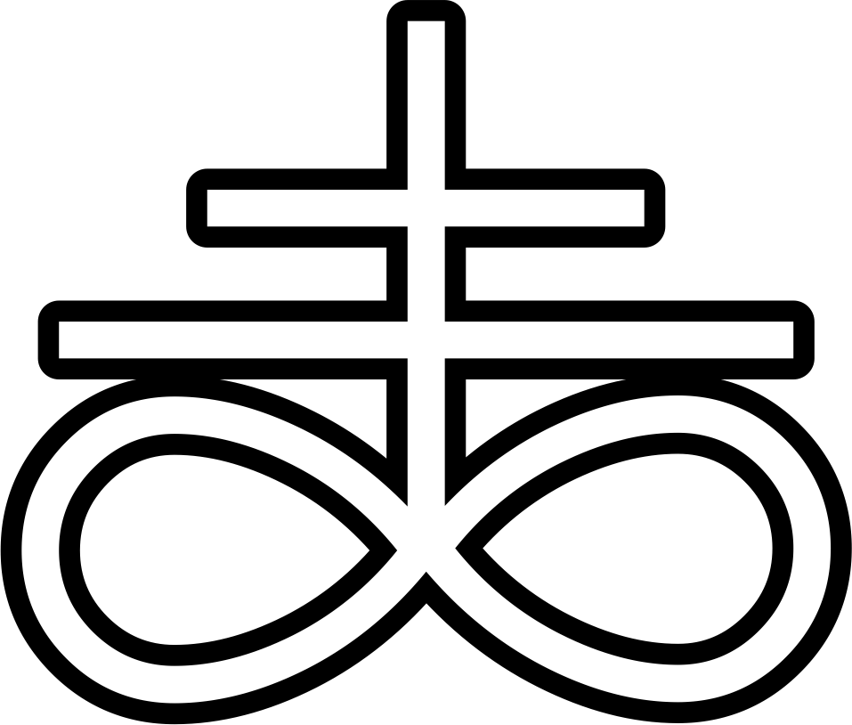 Das alchemistische Symbol für schwarzen Schwefel, heute als satanistisches Kreuz oder &quot;Leviathankreuz&quot; von Satanisten genutzt. Lateinisch &quot;Crux Satana&quot;