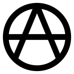 Anarchistischer Weg: A im Kreis ("Anarchie-A", Ⓐ)